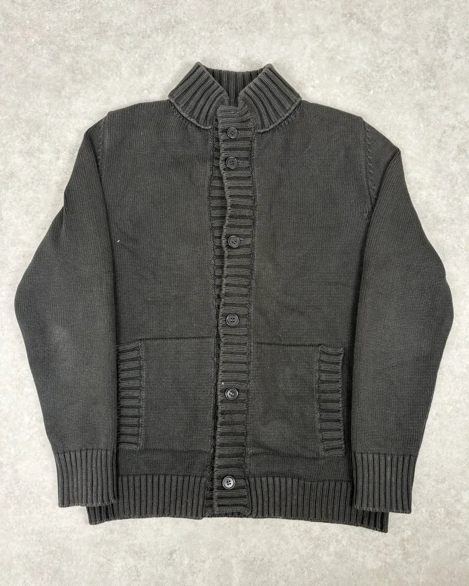 C.P. Company Brown Premium Wool Cardigan Sweater CuVwZZA 1