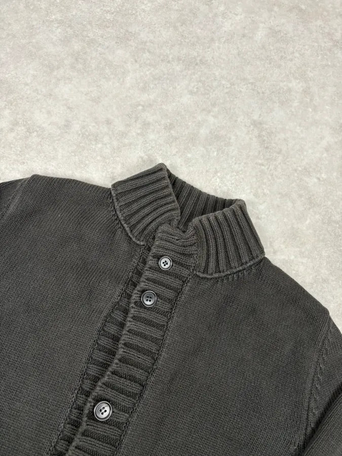 C.P. Company Brown Premium Wool Cardigan Sweater CuVwZZA 4