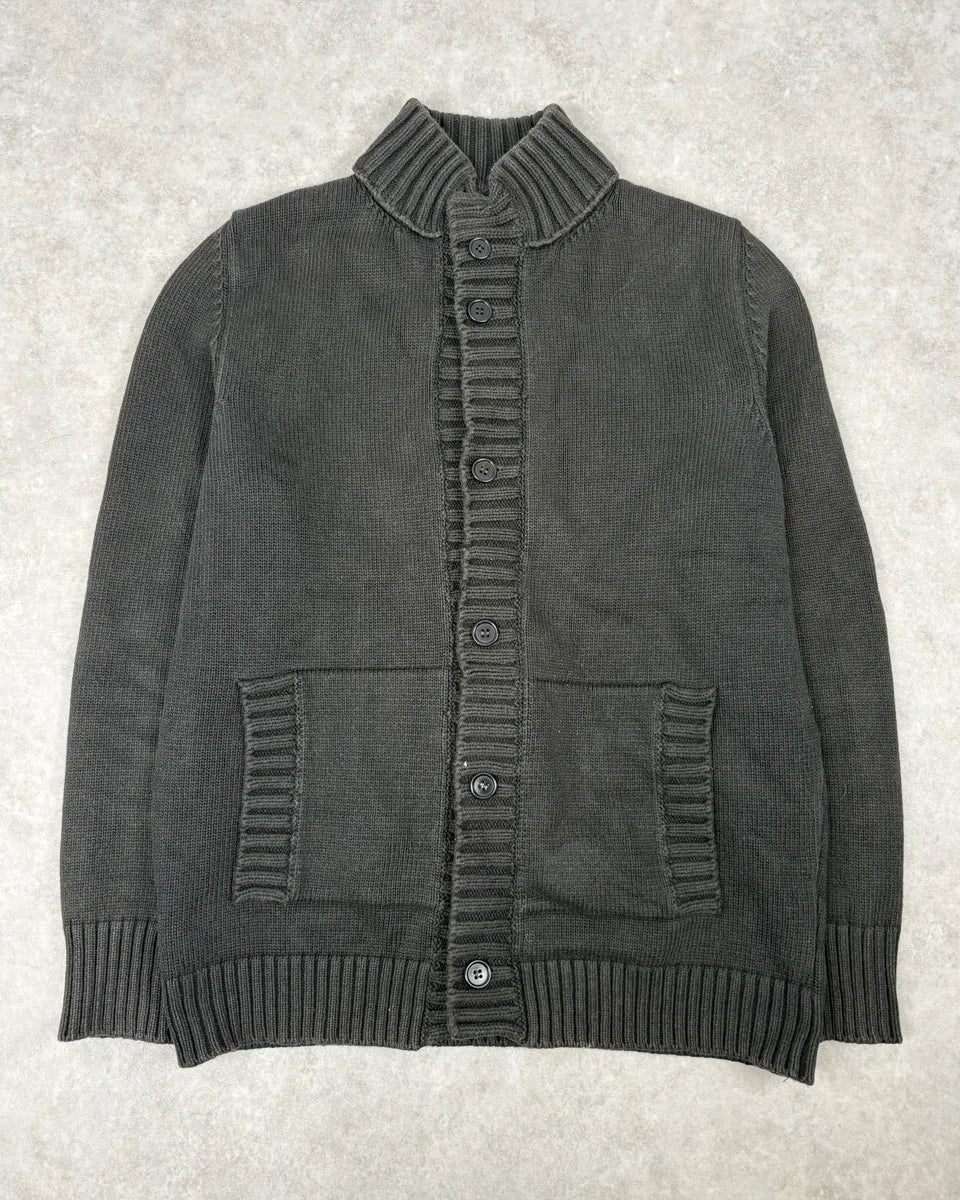 C.P. Company Brown Premium Wool Cardigan Sweater CuVwZZA 0