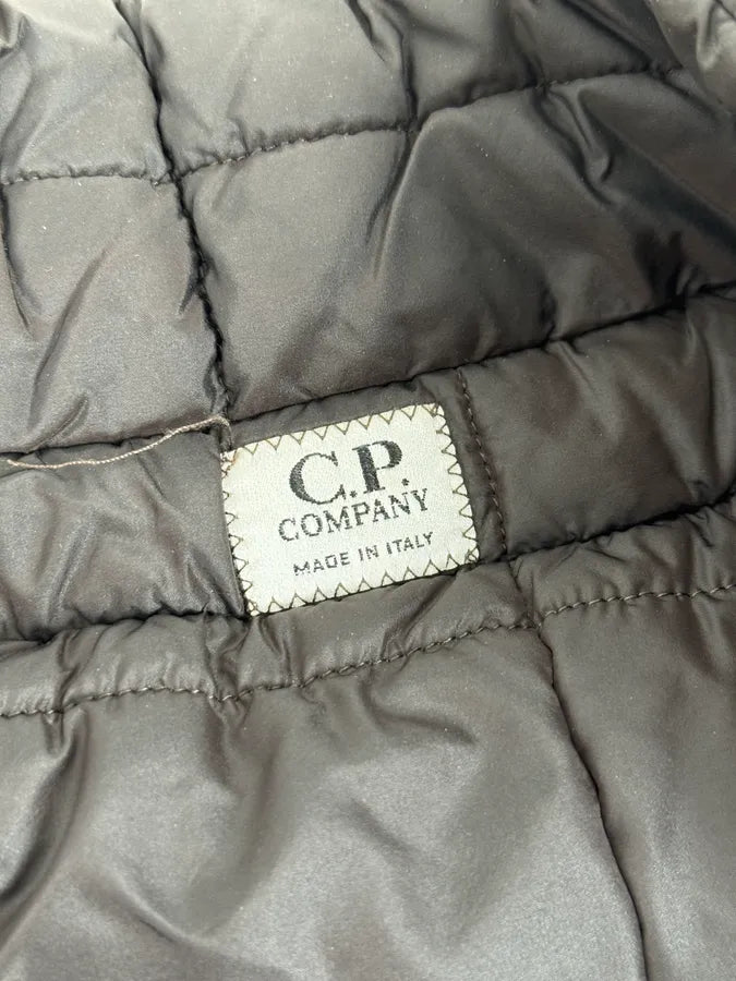 C.P. Company Hybrid Brown Leather Bomber Jacket  mpZDyNH 9