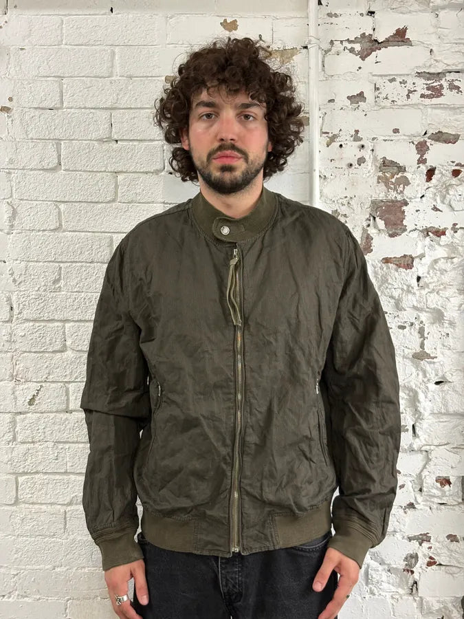 2000s C.P. Company Khaki Houndstooth Bomber Jacket FummPJi 1