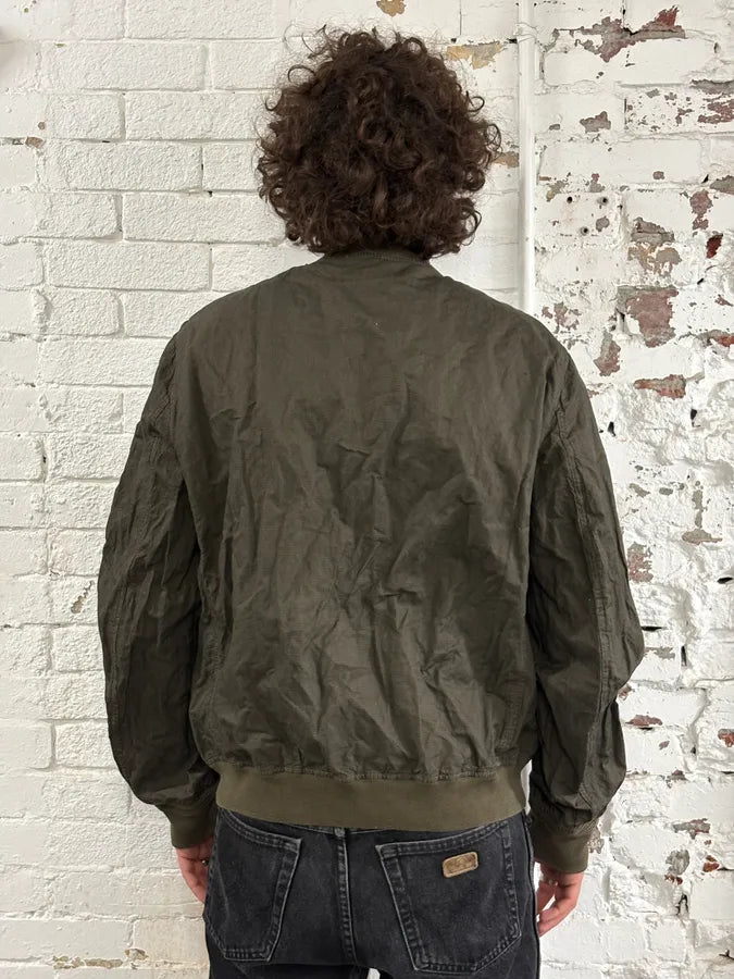 2000s C.P. Company Khaki Houndstooth Bomber Jacket FummPJi 2