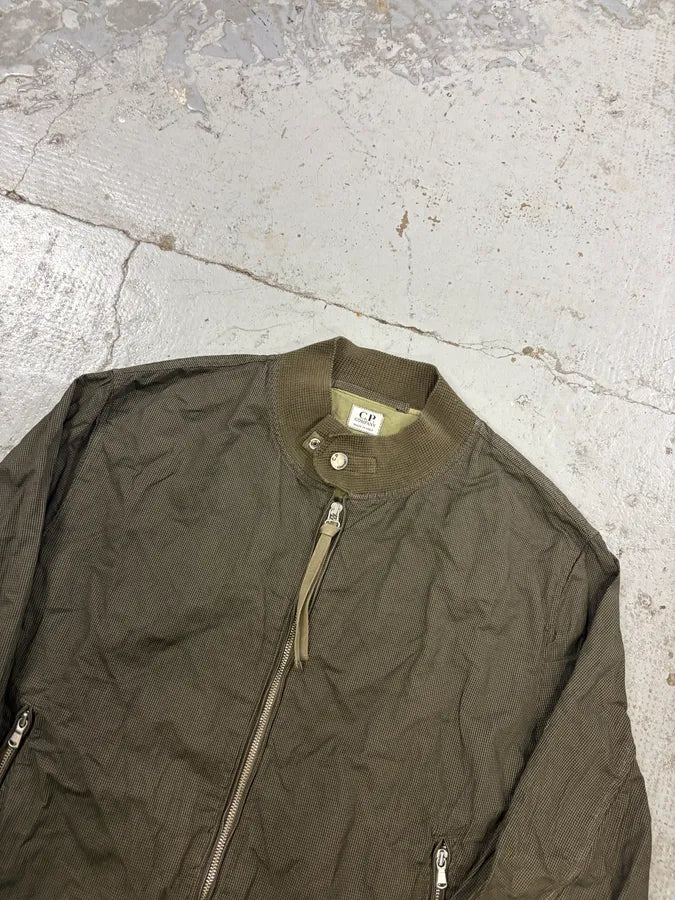 2000s C.P. Company Khaki Houndstooth Bomber Jacket FummPJi 3
