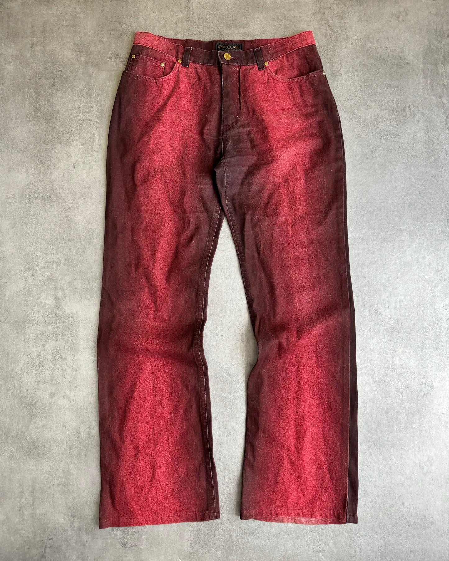 AW2003 Roberto Cavalli Red Devil Harmony Pants (M) - 1