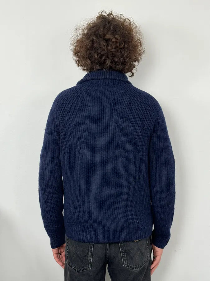 Gianfranco Ferré Navy Wool Buttoned Cardigan Sweater tTKvxhd 3