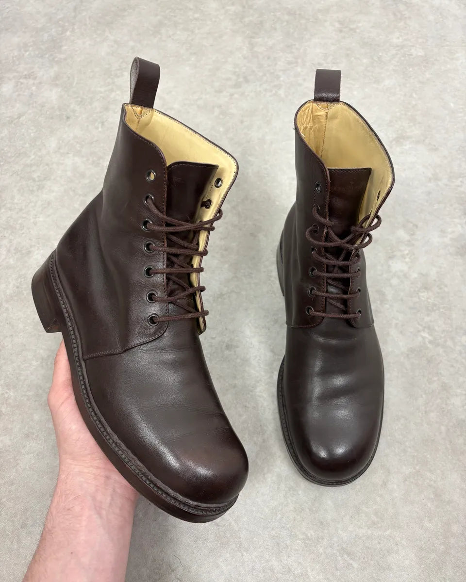 Jil Sander Brown Classy Leather Boots xbZojFY 0
