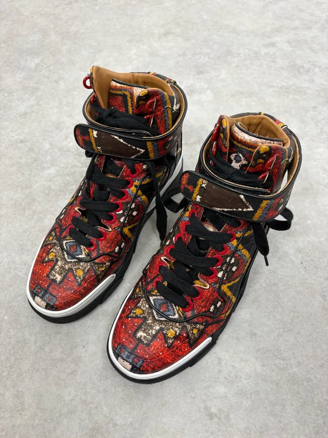 AW2015 Givenchy Persan Red Mozaic High Leather Tyson Sneakers by Riccardo Tisci NJmECht 2