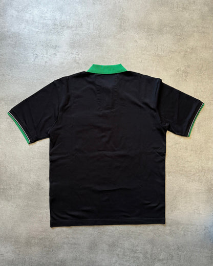 FW2018 Prada Black & Green Logo Polo (S) - 3