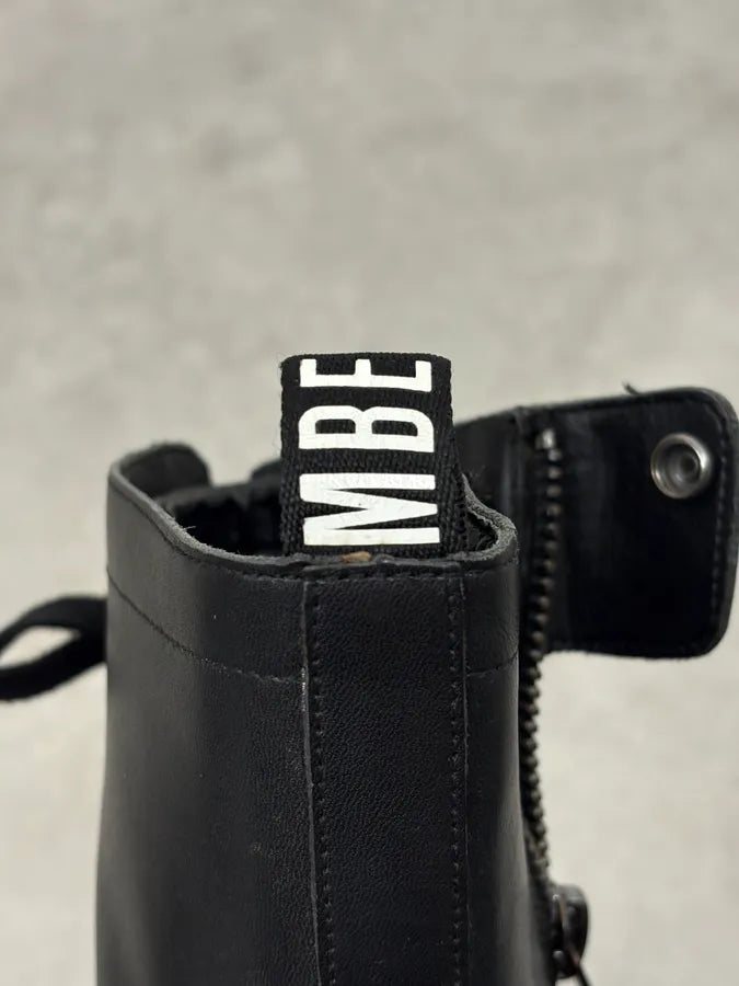 2010s Dirk Bikkembergs Black Ankle Leather Bootd yHpvIBE 10