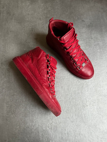 Balenciaga Arena High Red Leather  (43) - 5