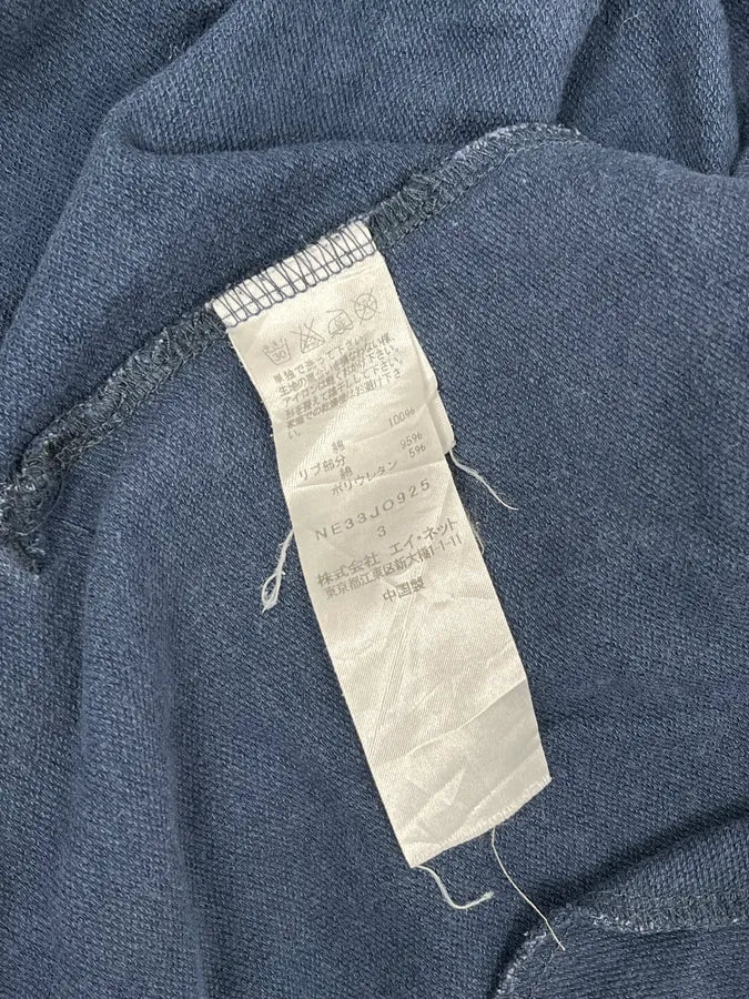 Ne-Net Navy Blue Animals Savage Japanese Zip-up Hoodie ubtnRUV 8