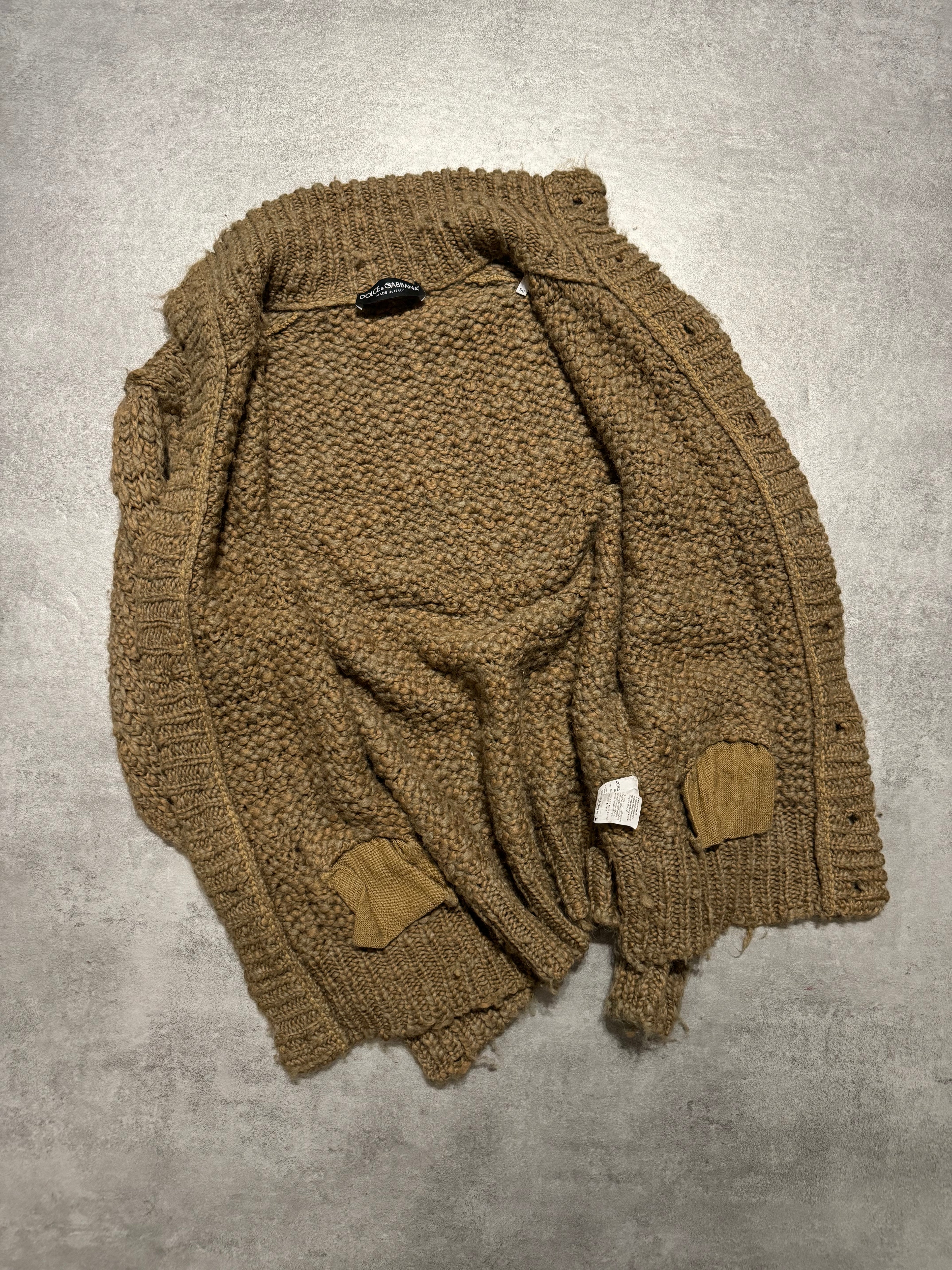 AW2008 Dolce & Gabbana Wool & Alpaga Buttoned Sweater (M/L) - 4