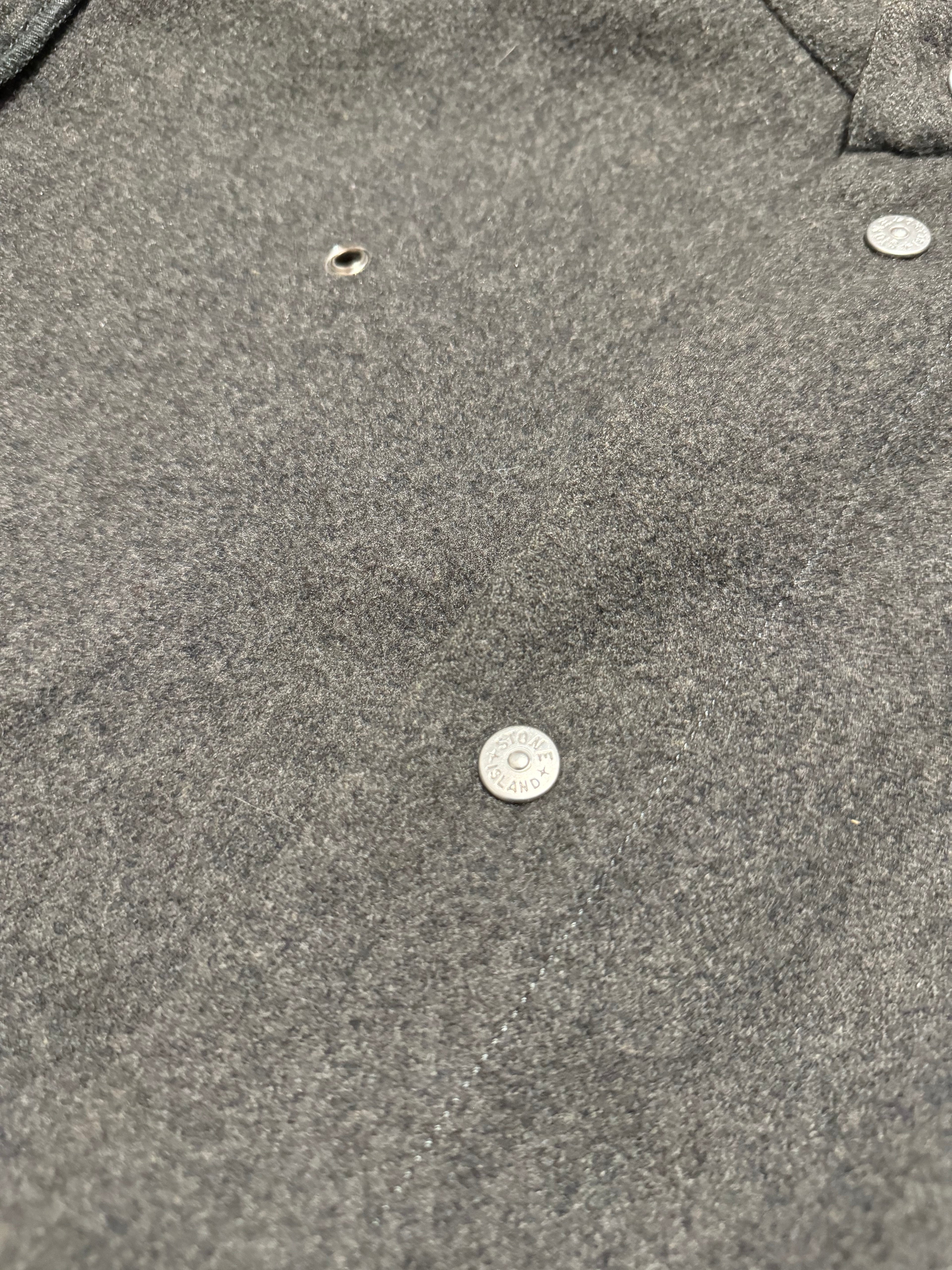 1990s Stone Island Grey Reversed Effect Mao Jacket (M) - 9