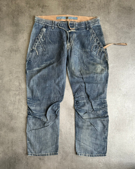 2000s Marithé + François Girbaud Washed Rebel Denim Pants (M) - 1