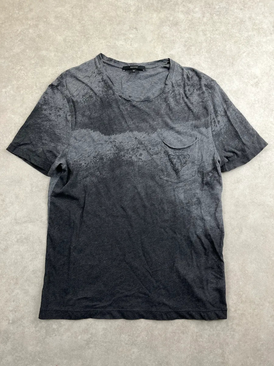 2010s Gucci Grey Faded Washed Pocket T-Shirt cRALXORe 0