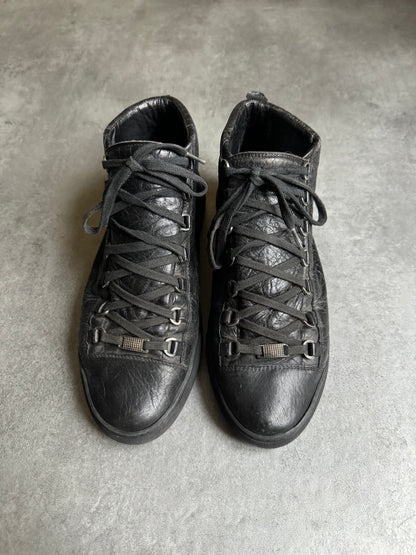 Balenciaga Arena High Black Leather  (43) - 2