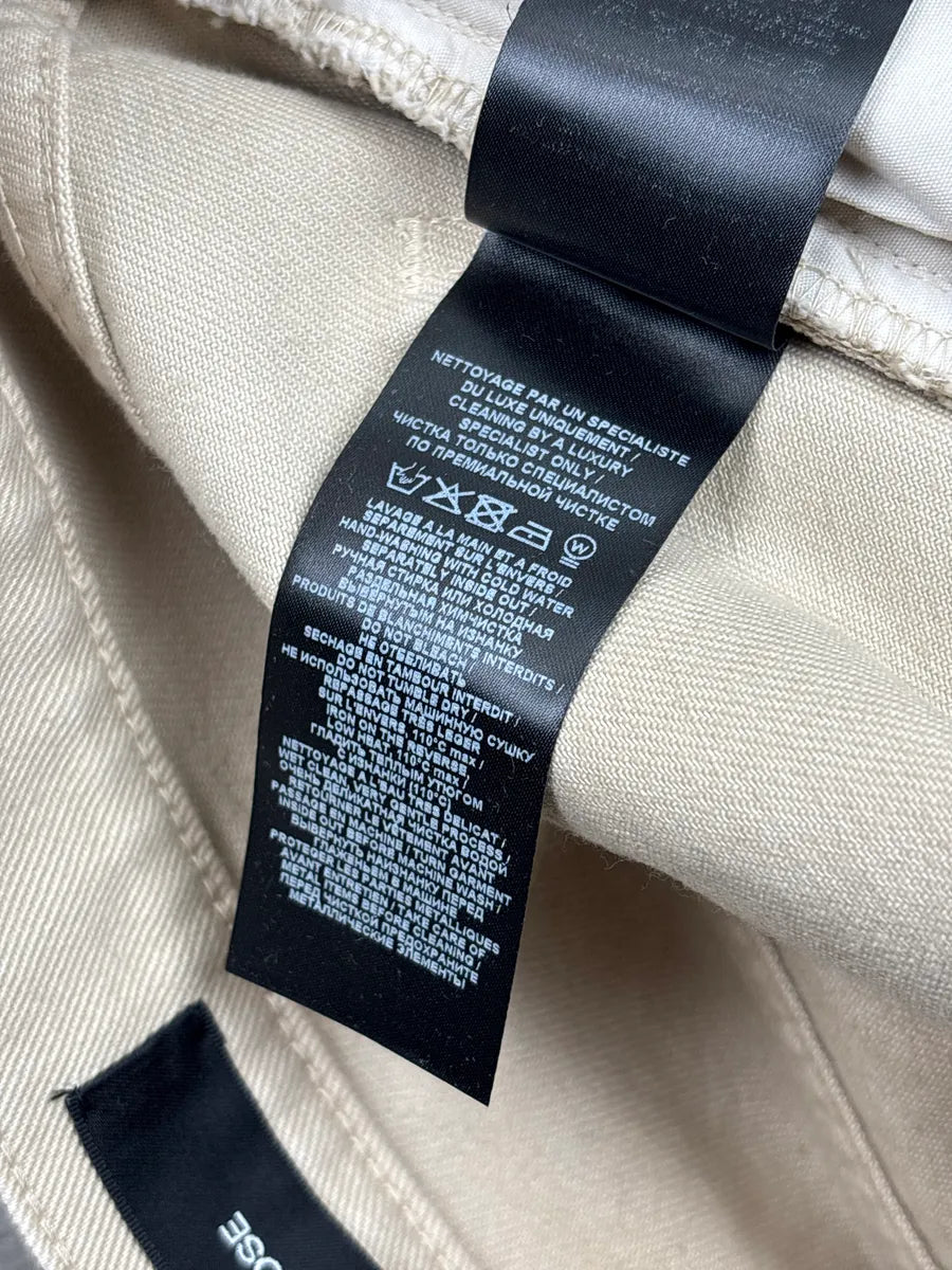 AW2021 Balmain Beige Taupe Denim Distressed Loose Fit Jeans cYXuDelq 13
