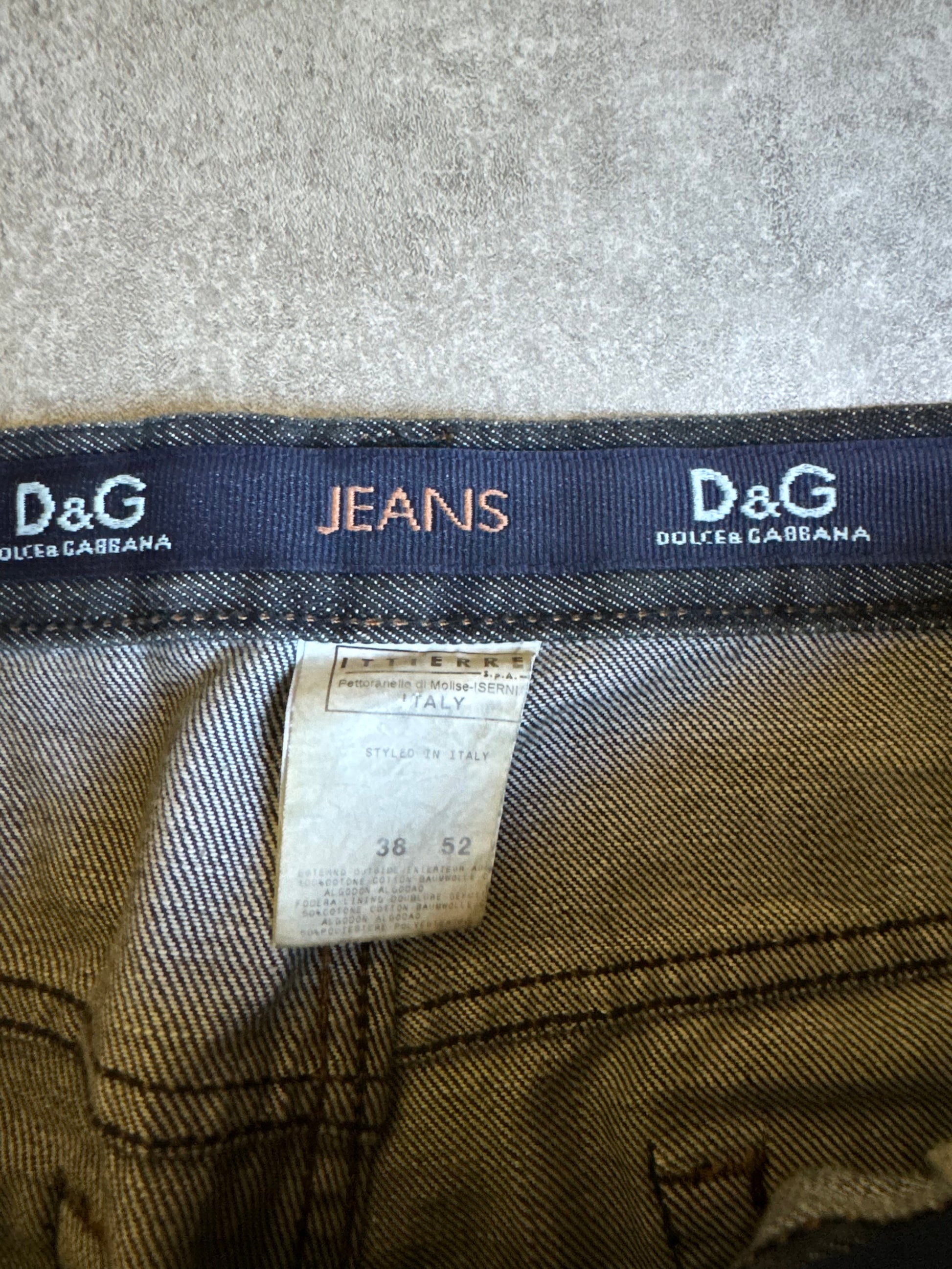 AW2003 Dolce & Gabbana Grey Straight Relaxed Denim Jeans (XL) - 8