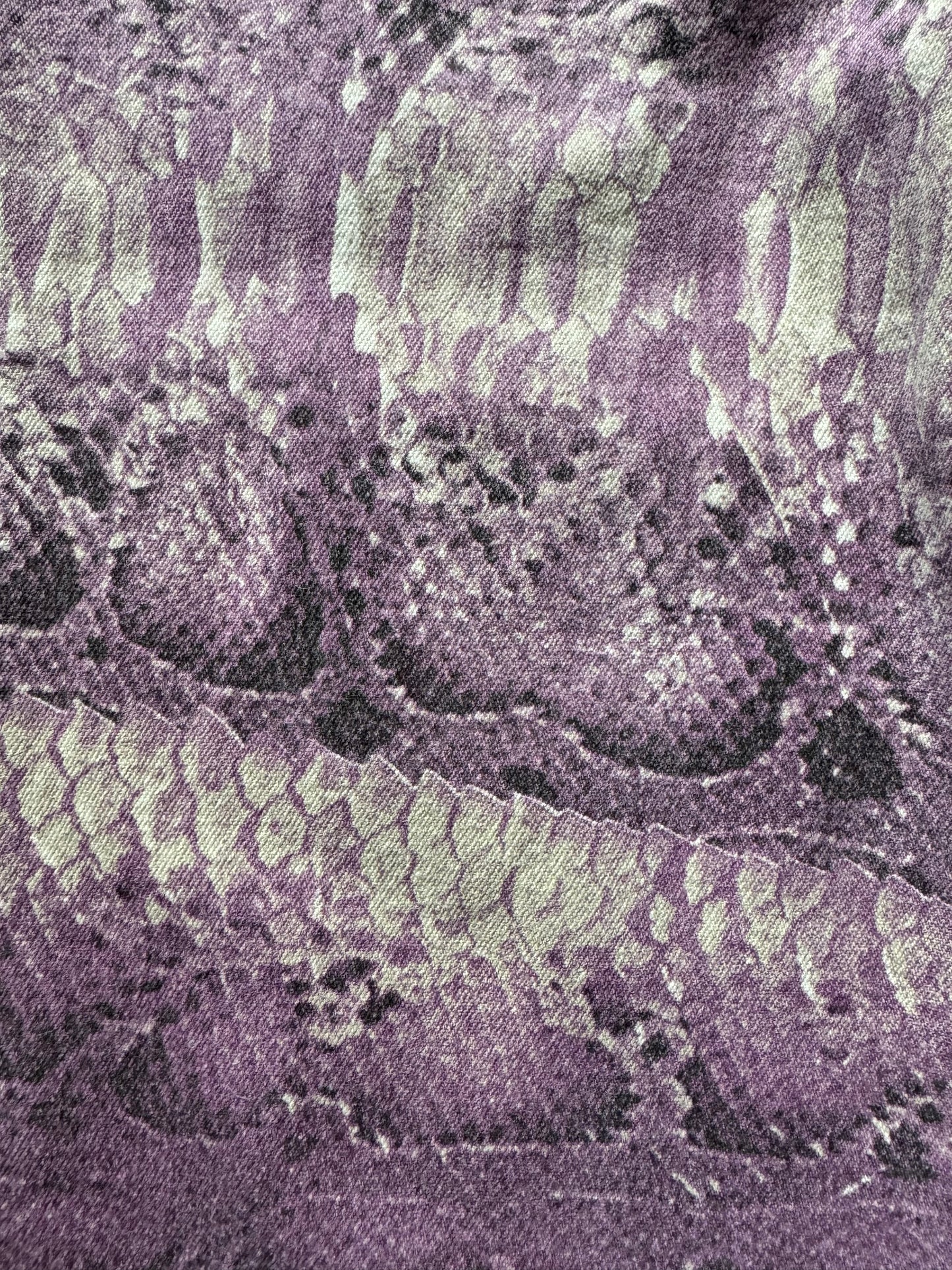SS2005 Cavalli Twilight Python Purple Liquid Pants (XS) - 6