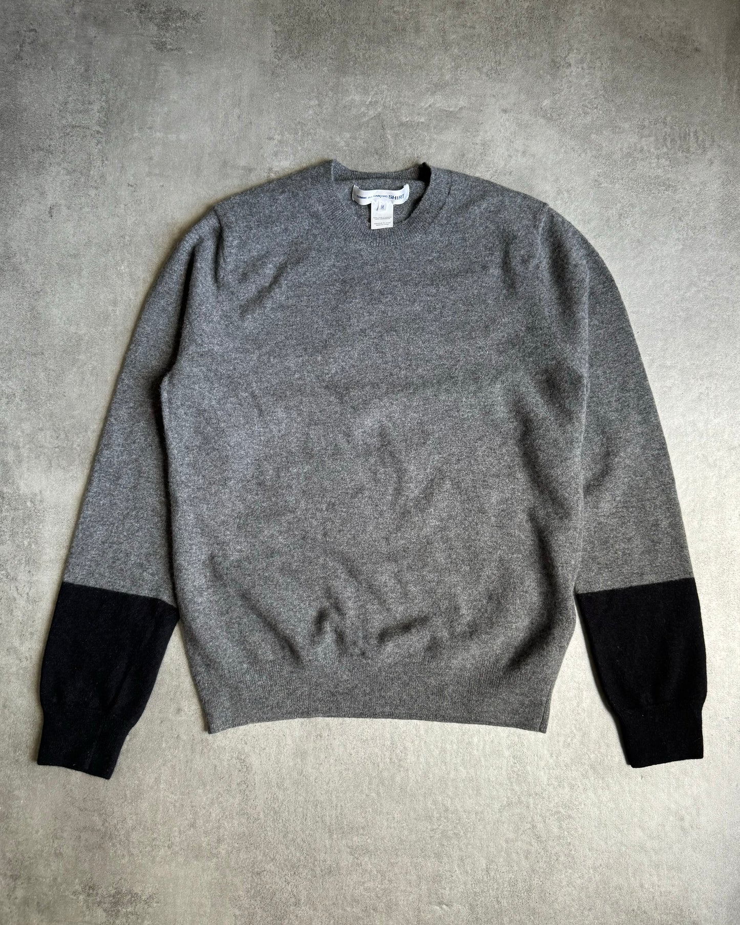 AW2020 Comme des Garçons Wool Grey Knit Sweater (M) - 1