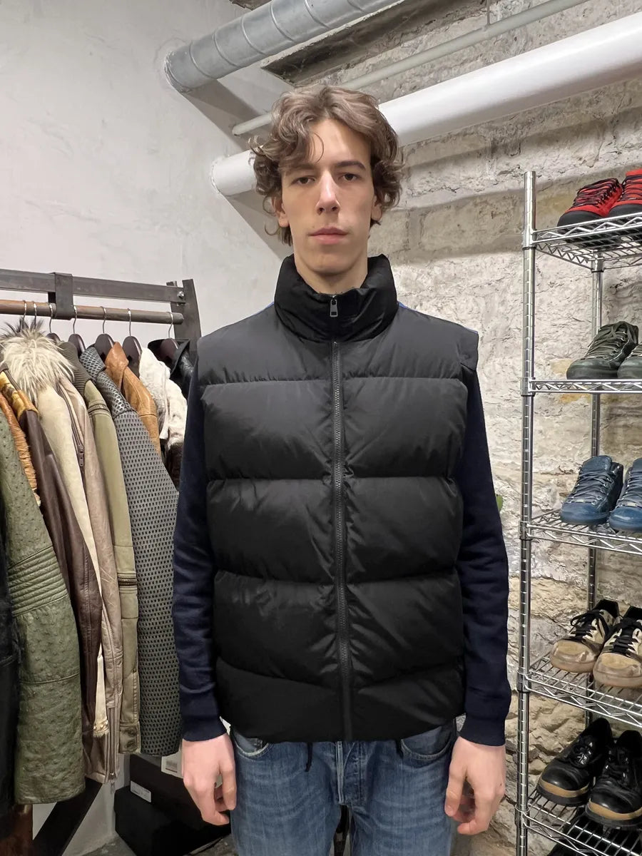Calvin Klein 205W39NYC by Raf Simons American Landscape Black Puffer Vest (L) 2