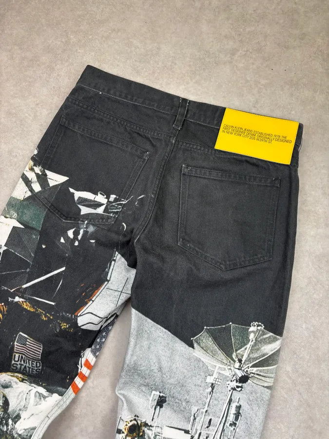 AW2019 Calvin Klein by Raf Simons Astro Moon USA Pants OunRGtE 6