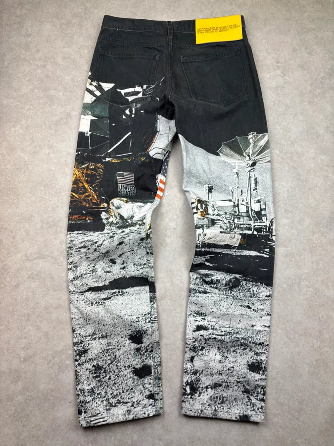 AW2019 Calvin Klein by Raf Simons Astro Moon USA Pants OunRGtE 5