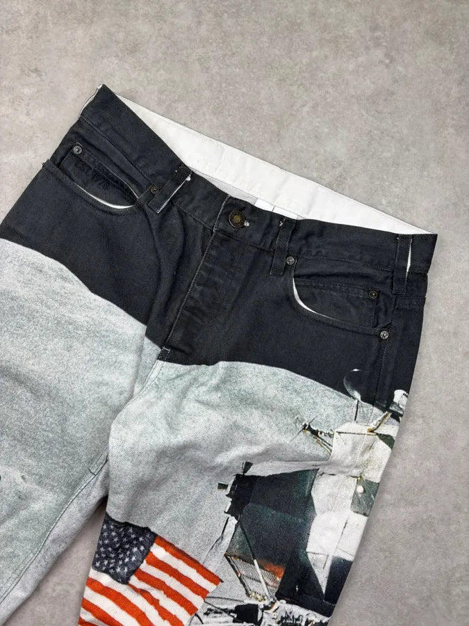 AW2019 Calvin Klein by Raf Simons Astro Moon USA Pants OunRGtE 4