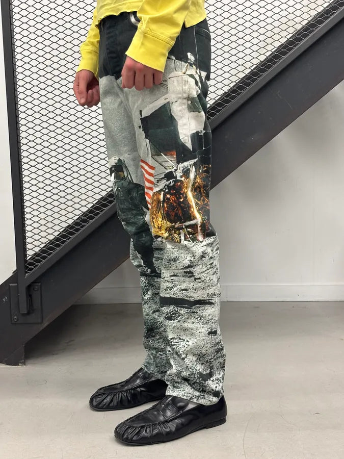 AW2019 Calvin Klein by Raf Simons Astro Moon USA Pants OunRGtE 2