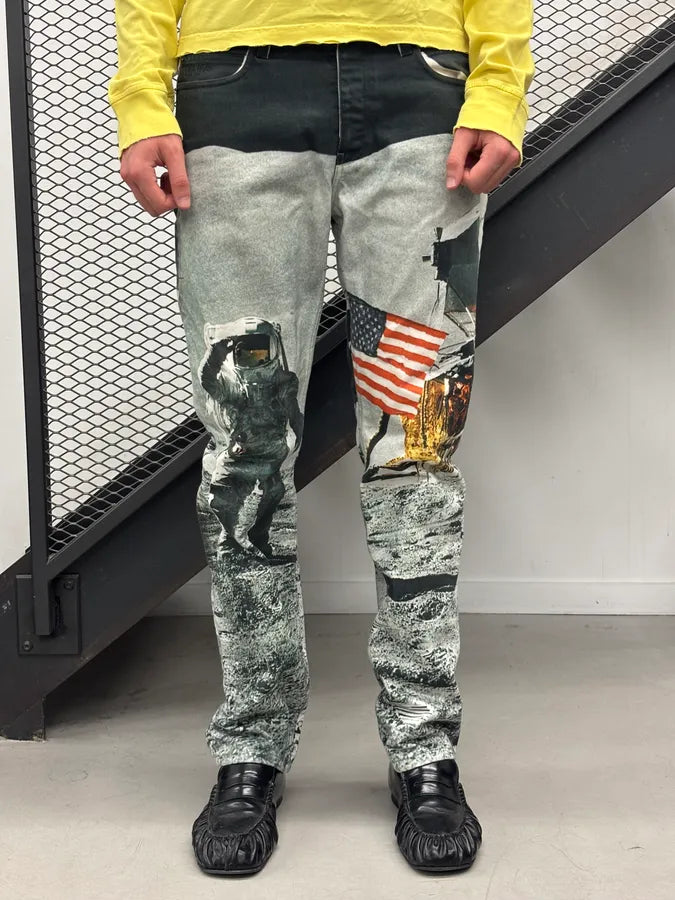 AW2019 Calvin Klein by Raf Simons Astro Moon USA Pants OunRGtE 1