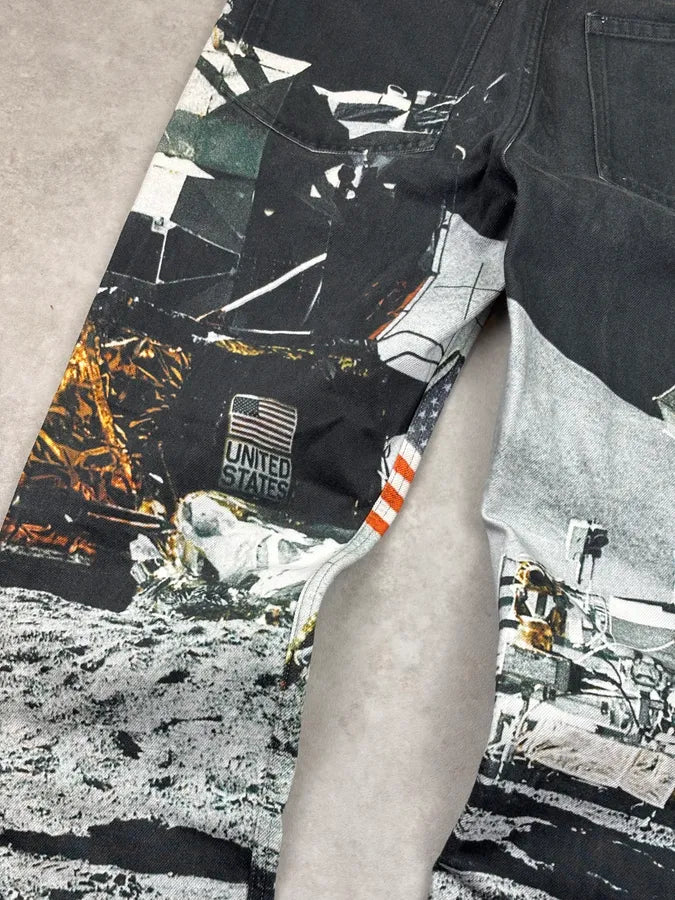 AW2019 Calvin Klein by Raf Simons Astro Moon USA Pants OunRGtE 8