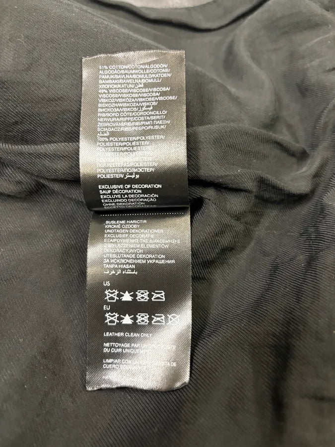 Calvin Klein Black Leather Pony Hair Bomber Jacket iuEVTOm 8