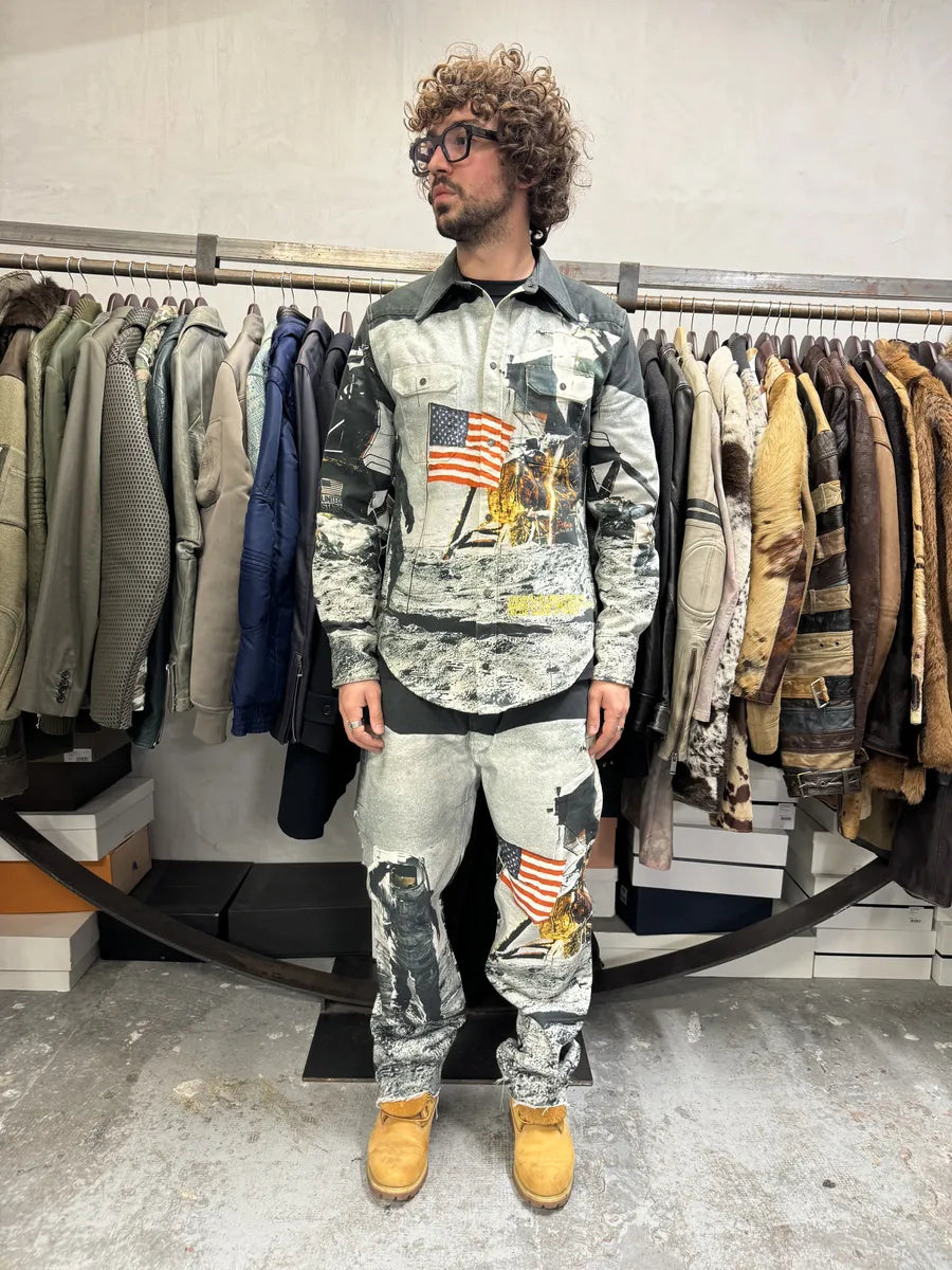 Calvin Klein by Raf Simons Astro Moon USA Pants woFDVVL 2