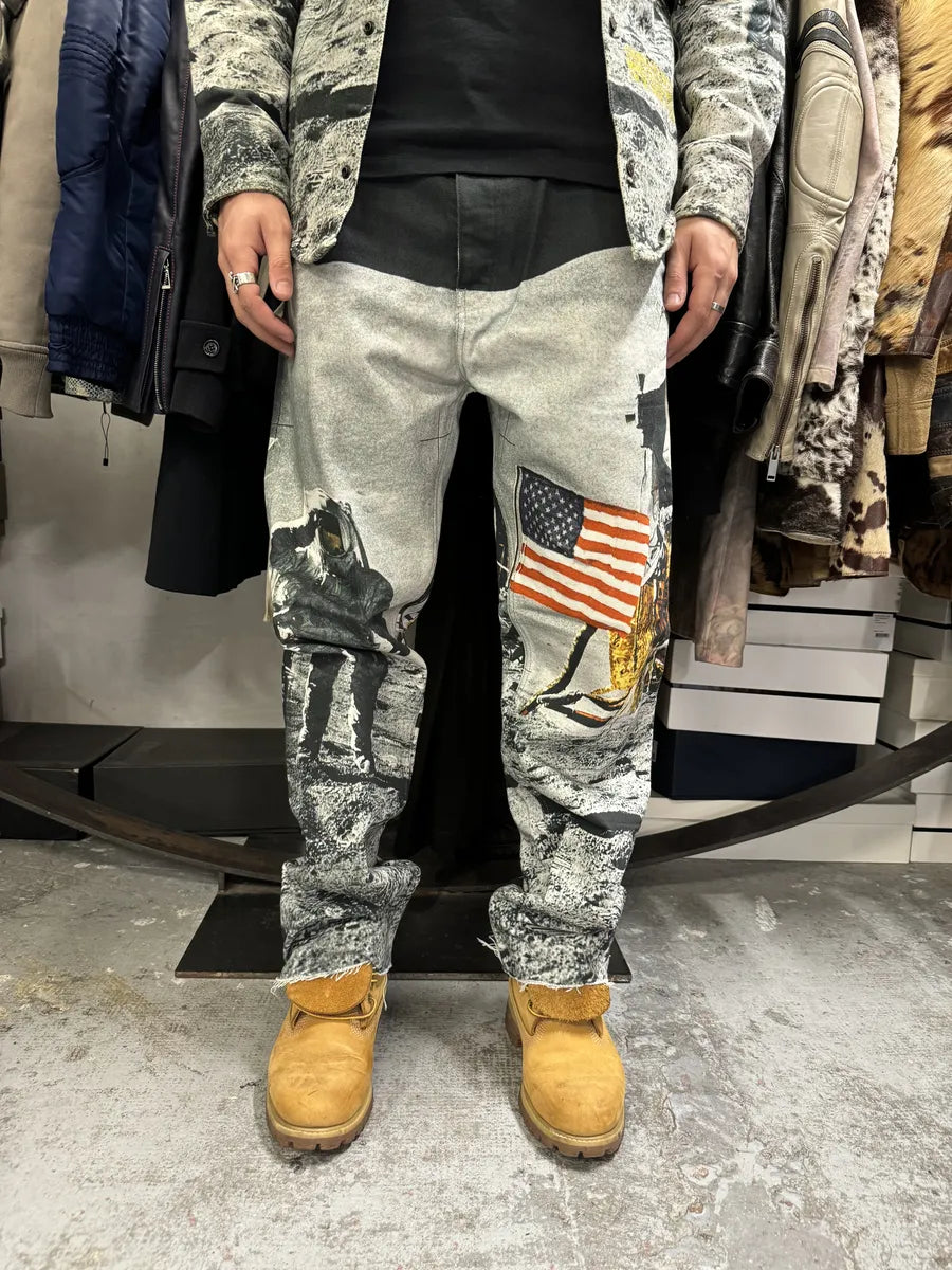 Calvin Klein by Raf Simons Astro Moon USA Pants woFDVVL 3