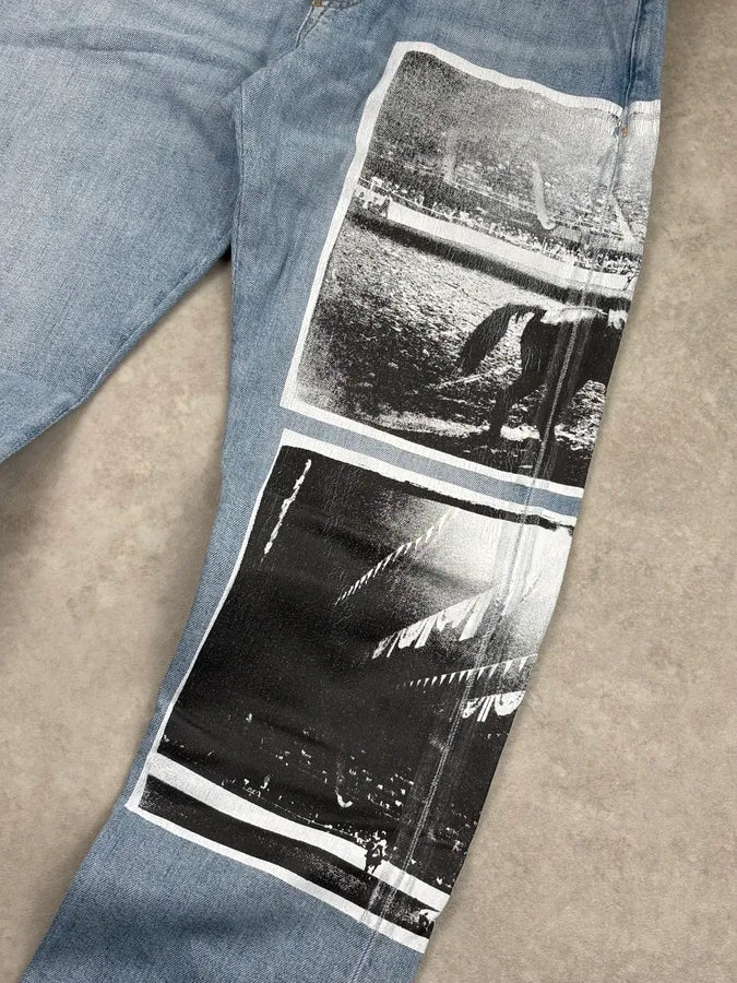 SS2018 Calvin Klein Andy Warhol Blue Slim Denim Jeans  dcAtoWb 9