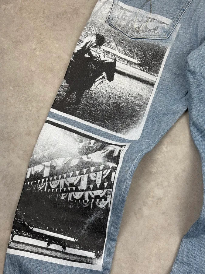 SS2018 Calvin Klein Andy Warhol Blue Slim Denim Jeans  dcAtoWb 10