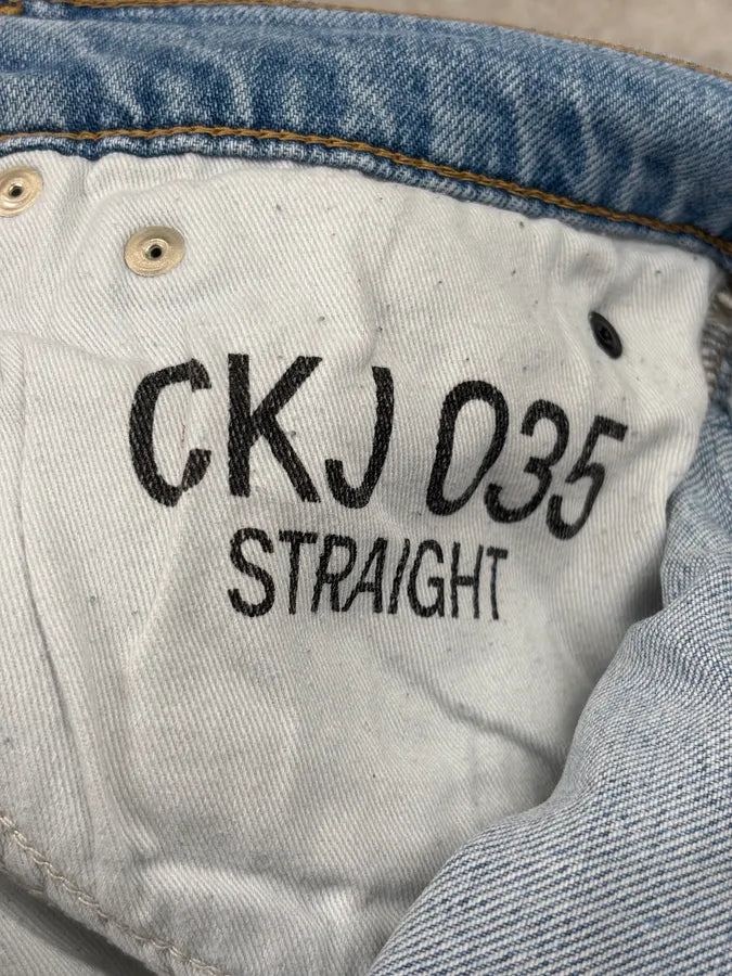 SS2018 Calvin Klein Andy Warhol Blue Slim Denim Jeans  dcAtoWb 13