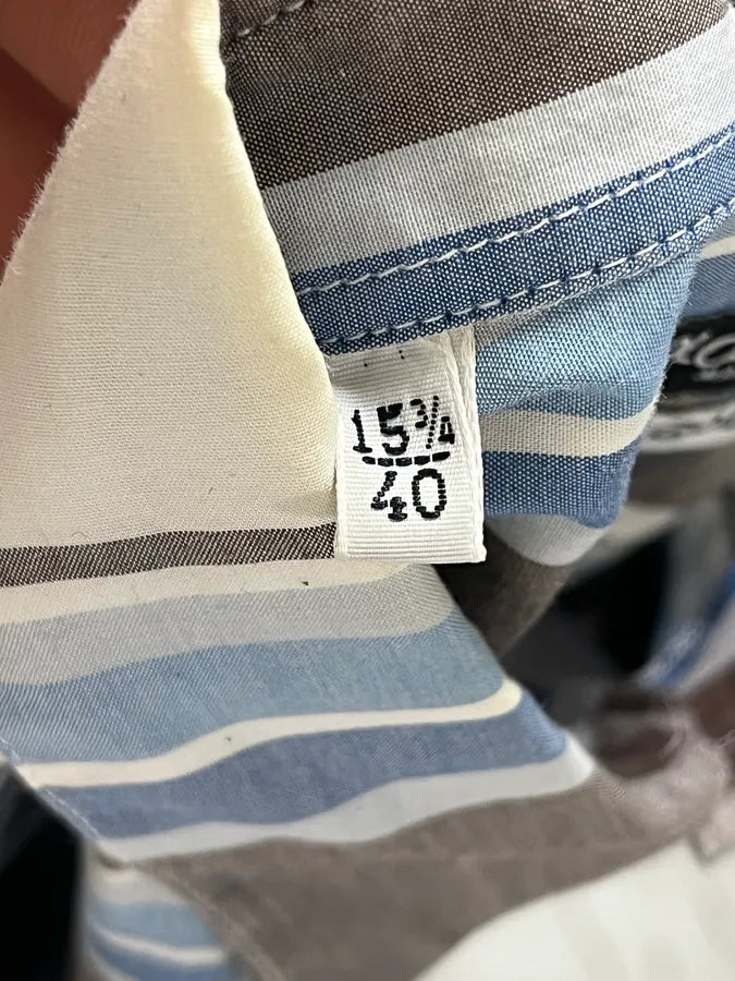 2000s Dolce & Gabbana White & Brown Checkered Shirt  qduOCAu 10