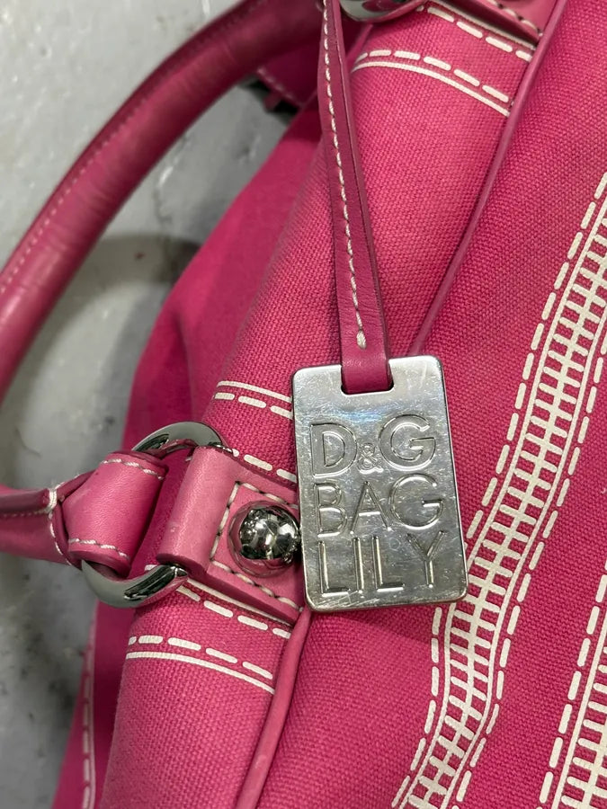 AW2010 Dolce & Gabbana Pink Ghost Trompe Loeil Lily Bag  XgPysuQ 8