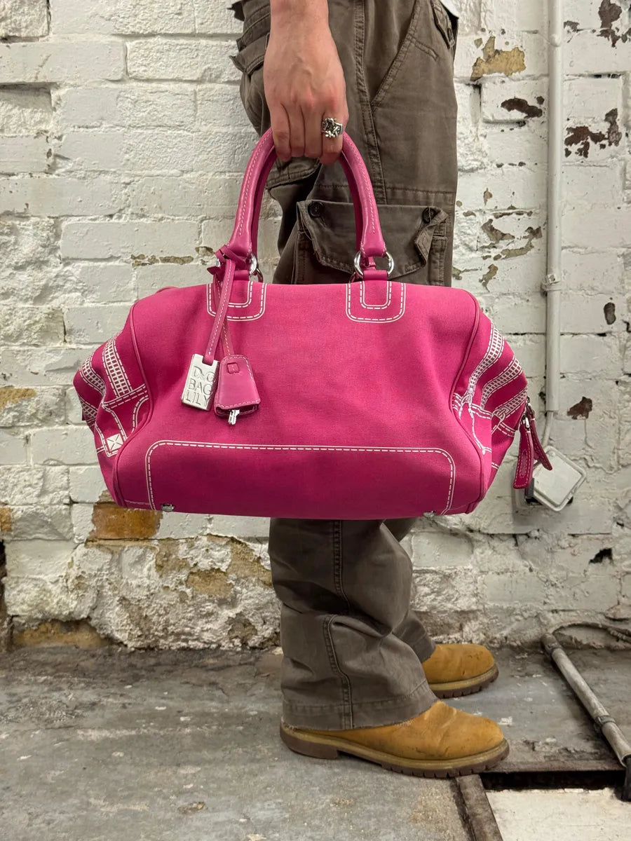 AW2010 Dolce & Gabbana Pink Ghost Trompe Loeil Lily Bag  XgPysuQ 3