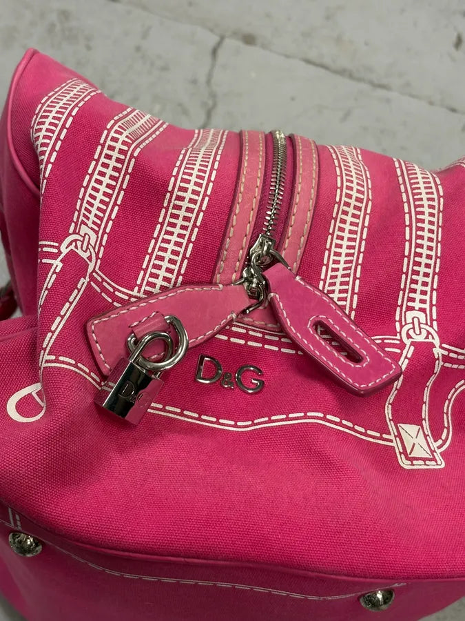 AW2010 Dolce & Gabbana Pink Ghost Trompe Loeil Lily Bag  XgPysuQ 9
