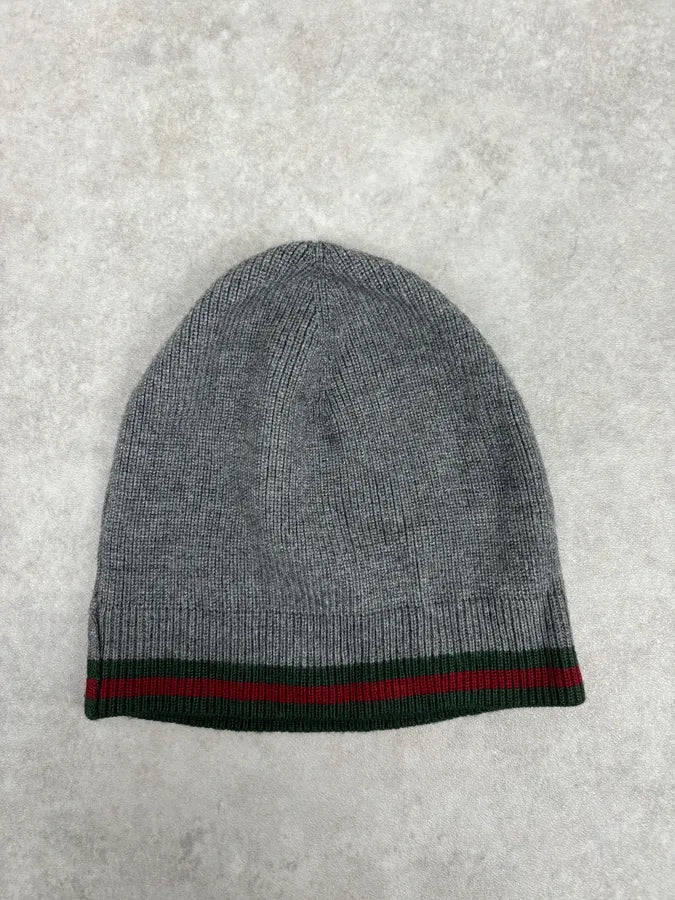 Gucci Grey Wool Signature Beanie  lSdpuJu 3