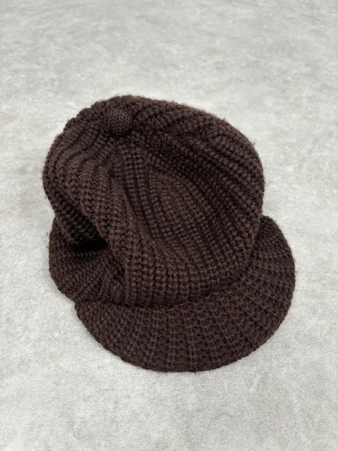 Gucci Beanie Cap Wool Brown lmnWmix 0