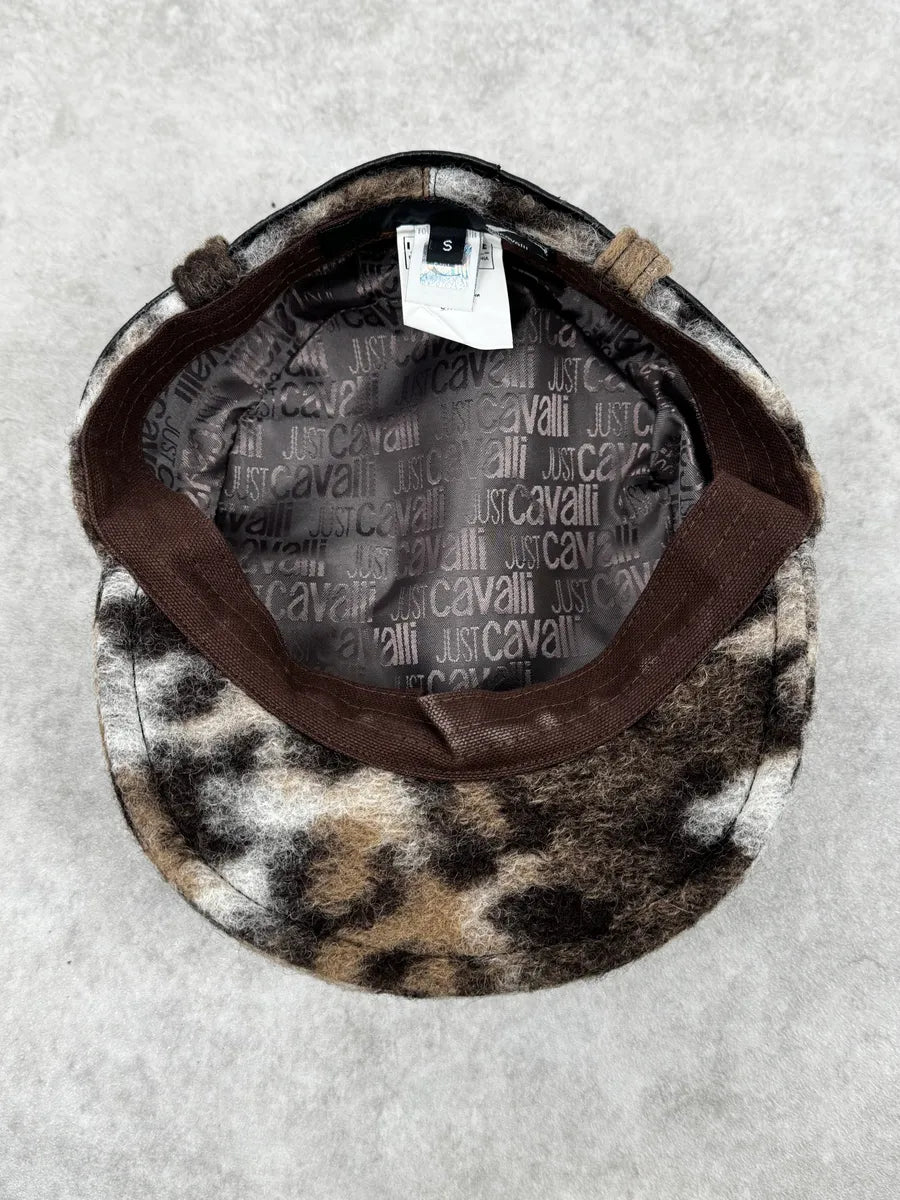 2000s Just Cavalli Leopard Caporal Cap  ocFOsiJ 5