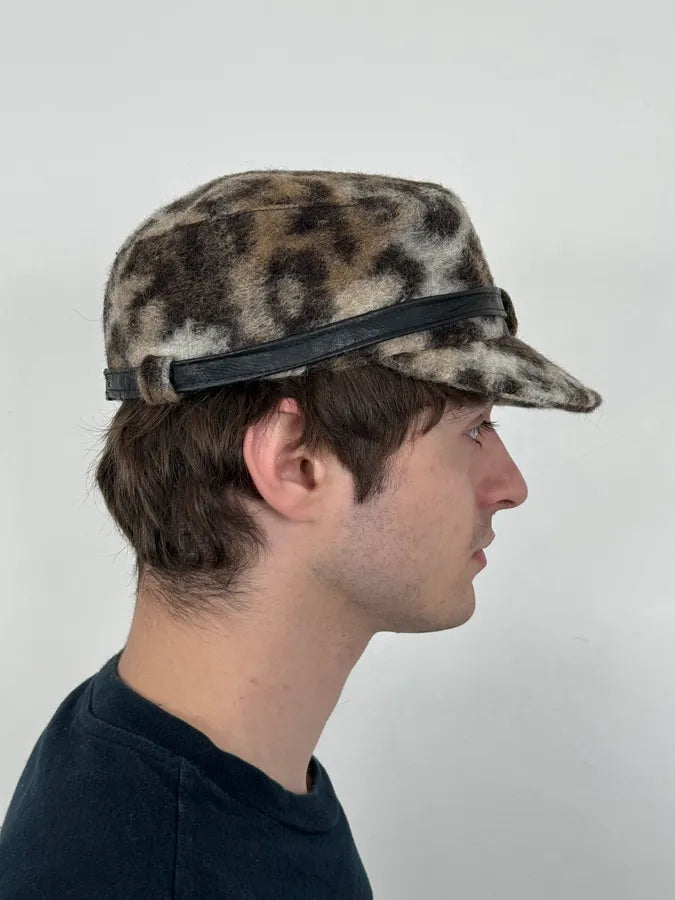 2000s Just Cavalli Leopard Caporal Cap  ocFOsiJ 2
