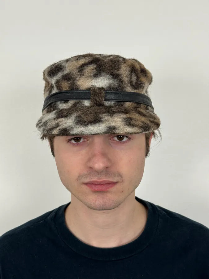 2000s Just Cavalli Leopard Caporal Cap  ocFOsiJ 1