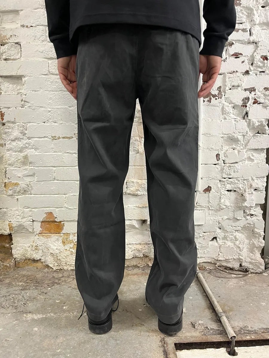 2000s Prada Cozy Faded Dark Straight Pants FpWTxCA 3