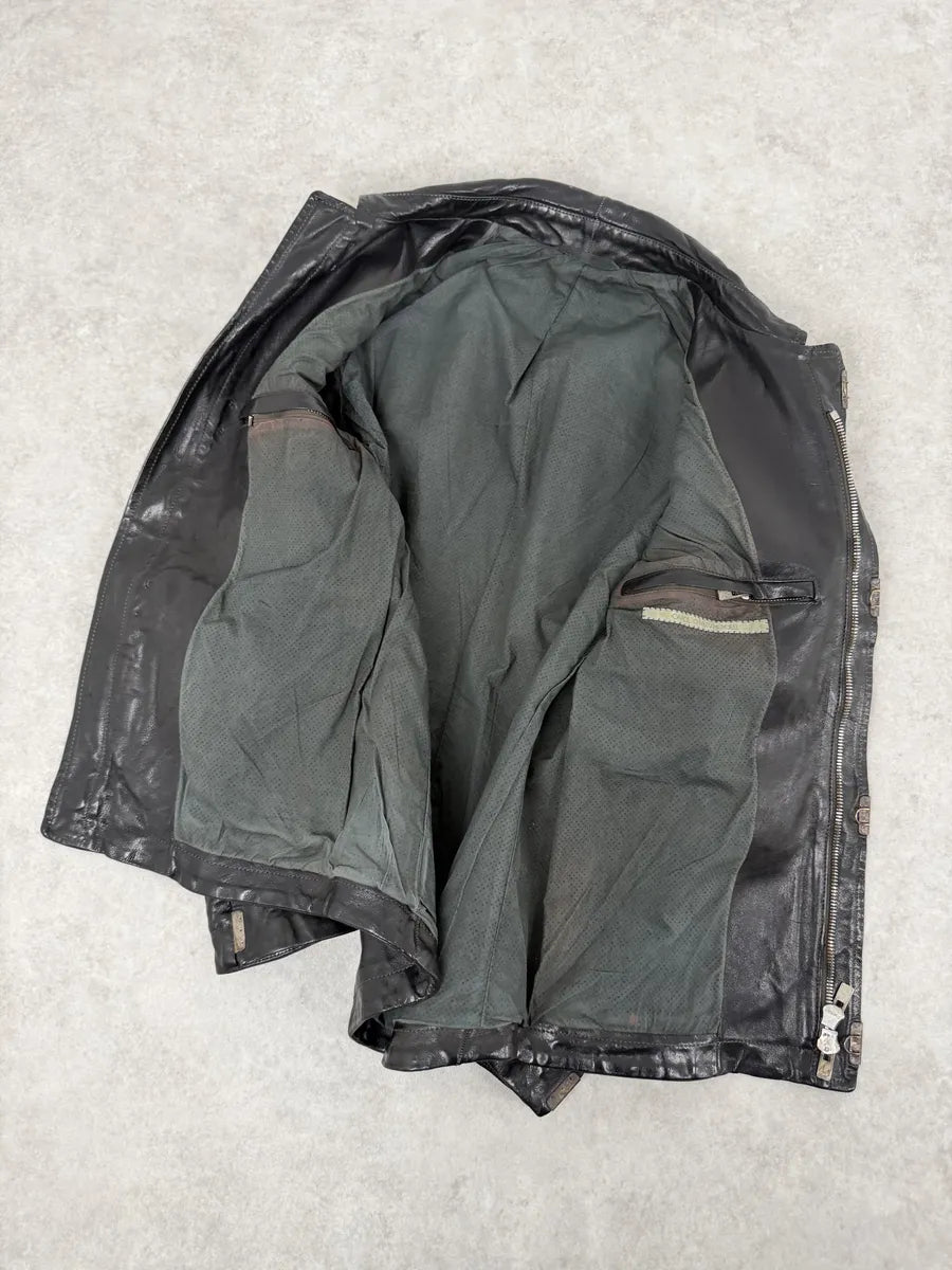 Carol Christian Poell Black Scarstitched Horse Leather Jacket LZaVcLM 10