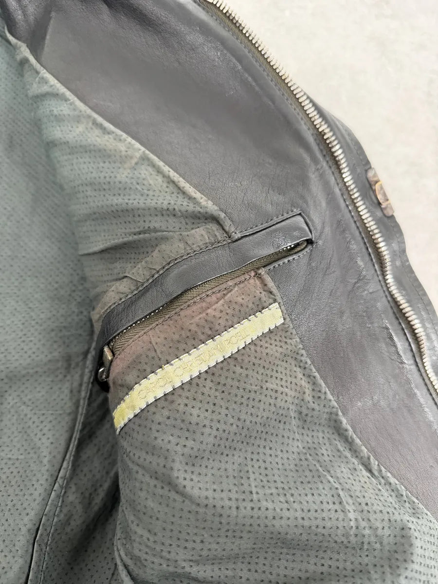 Carol Christian Poell Black Scarstitched Horse Leather Jacket LZaVcLM 12