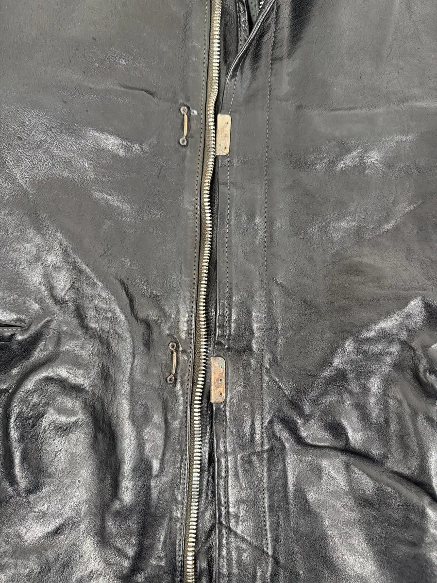 Carol Christian Poell Black Scarstitched Horse Leather Jacket LZaVcLM 15